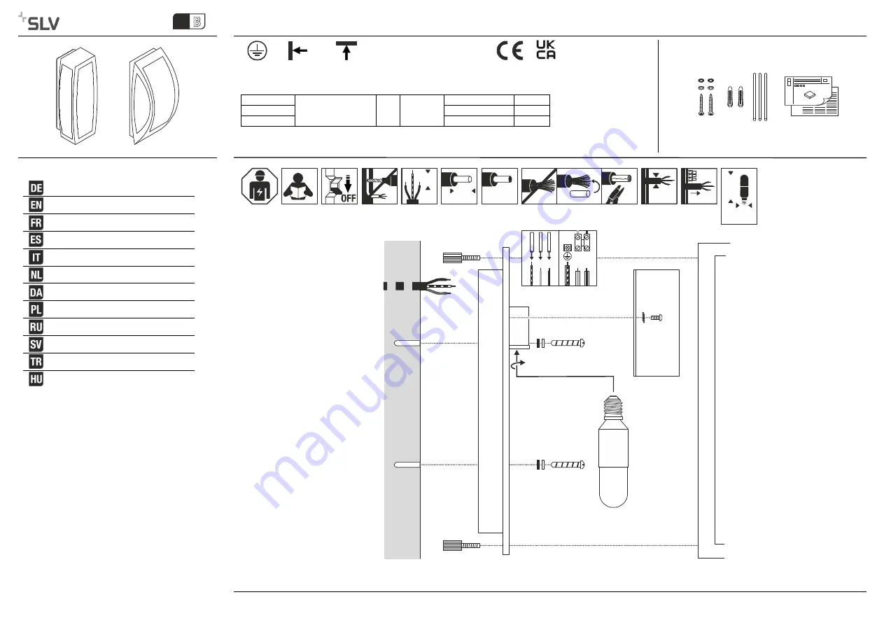 SLV Meridian 230044 Instruction Manual Download Page 1