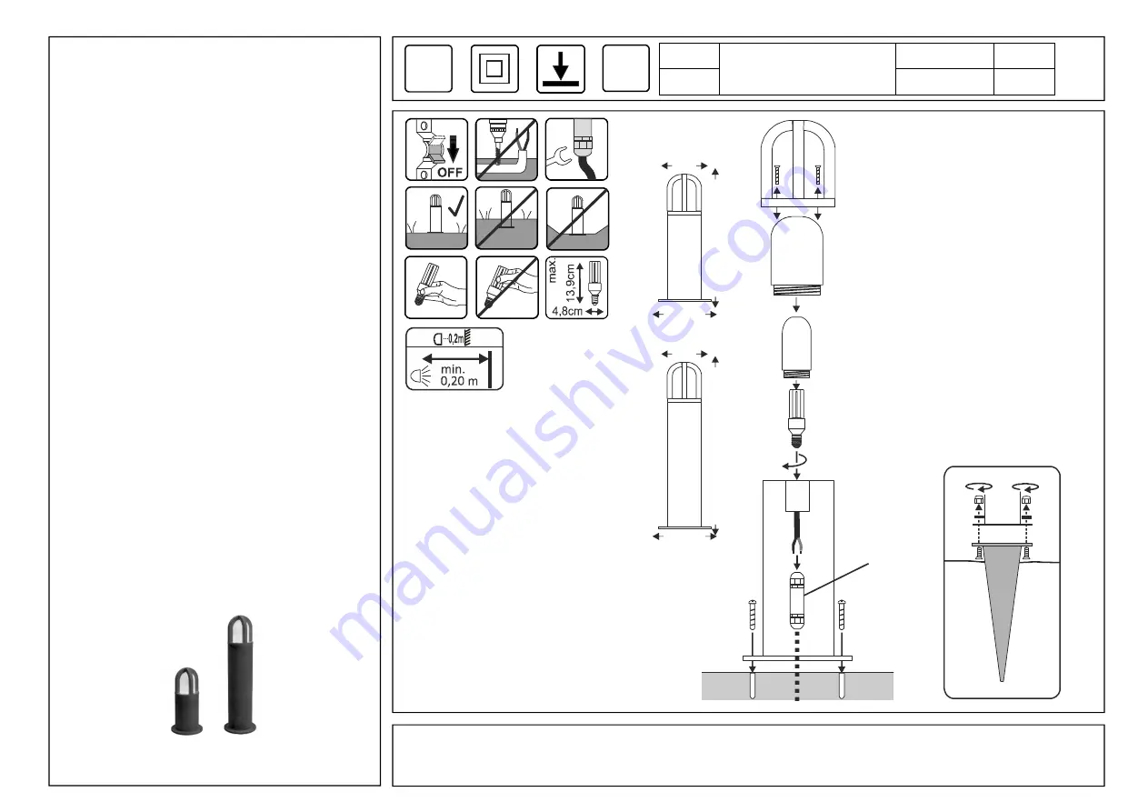 SLV RUSTY CONE 40 Operating Manual Download Page 1