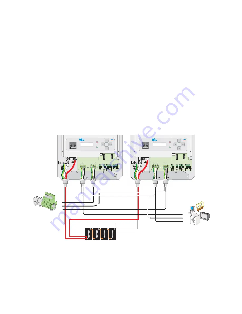 SMA Sunny Island 4248U Installation & Operating Instructions Manual Download Page 44