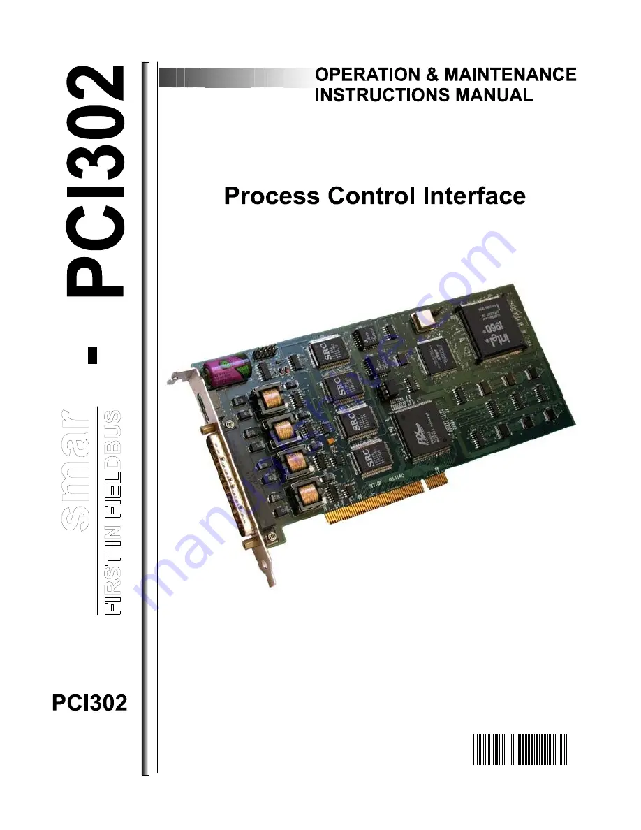 SMAR PCI302 Operation, Maintenance & Instruction Manual Download Page 1