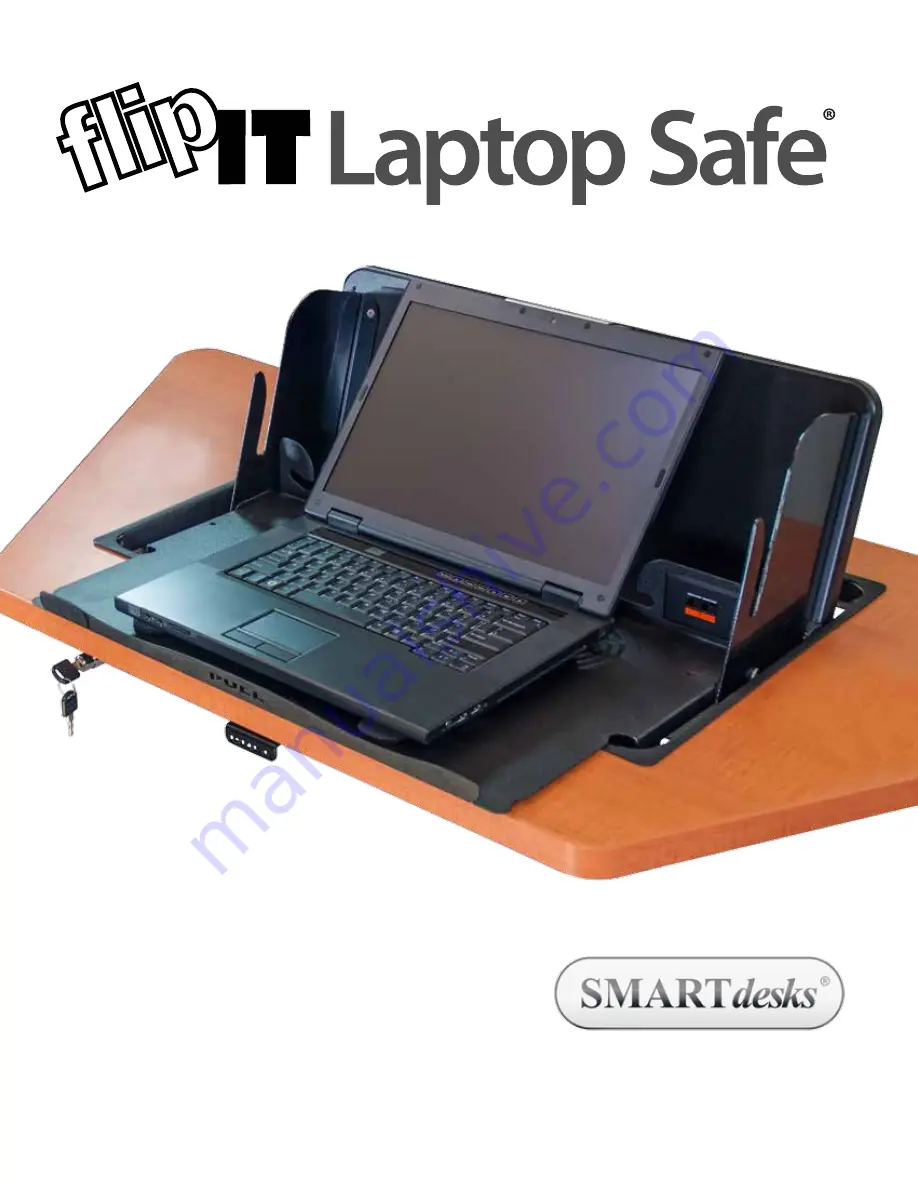 SMART desks flipIT Laptop Safe Скачать руководство пользователя страница 1