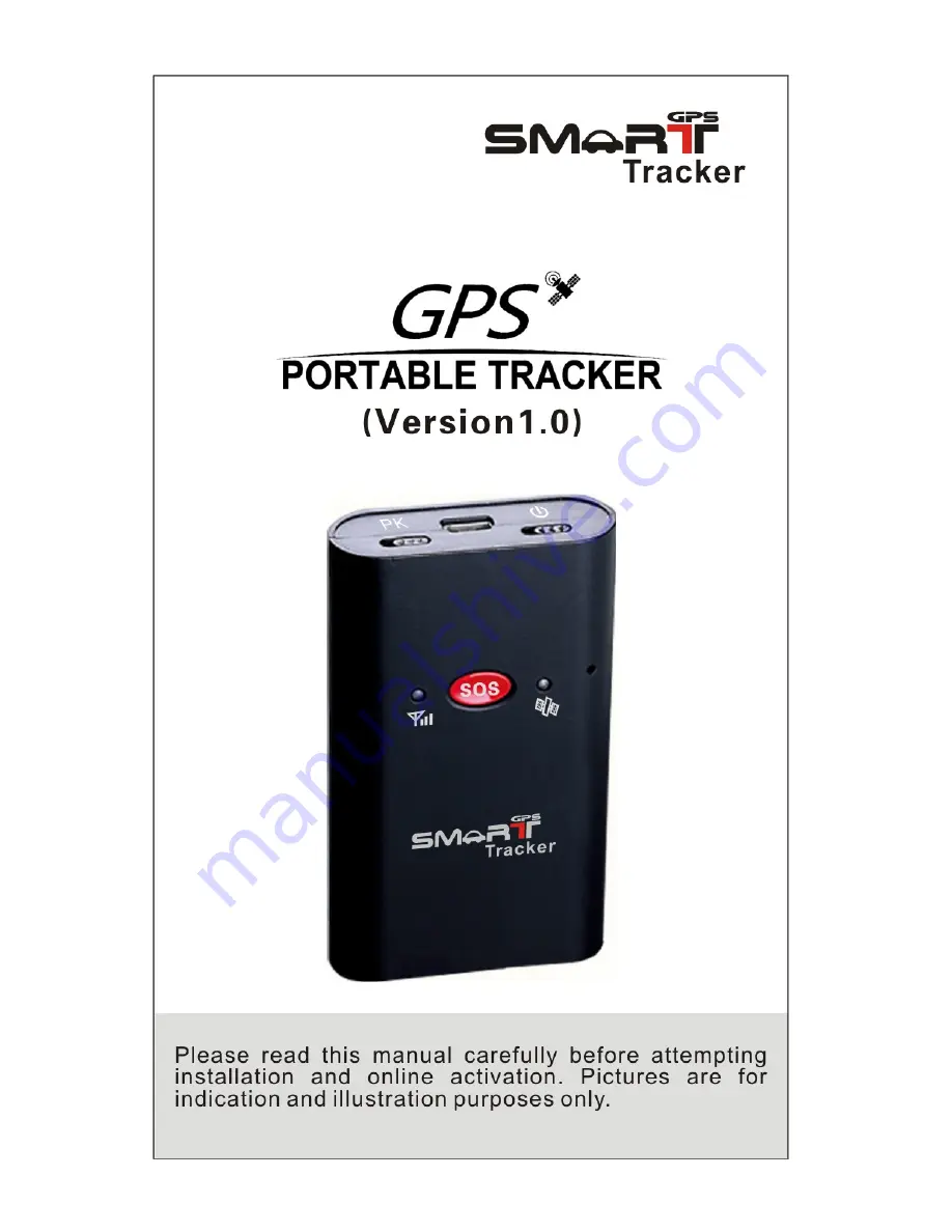 Smart Tracker GPS portable tracker Installation And Operation Manual Download Page 1