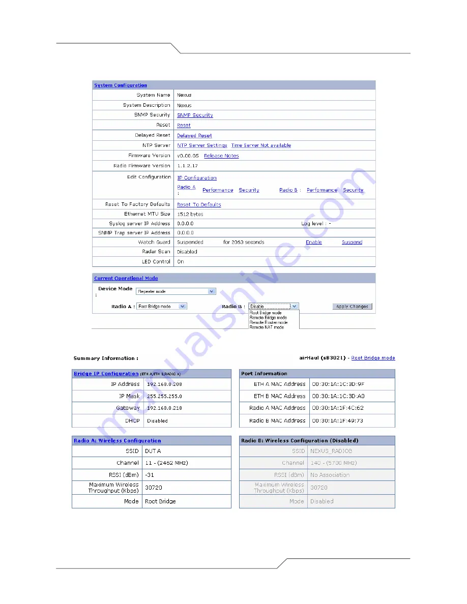 SmartBridges airHaul2 Nexus PRO sB3021 User Manual Download Page 66