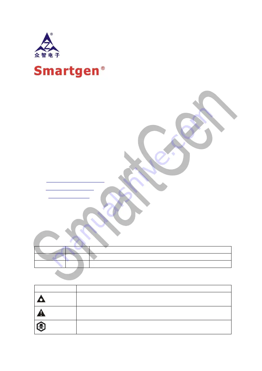 Smartgen HGM501 User Manual Download Page 2