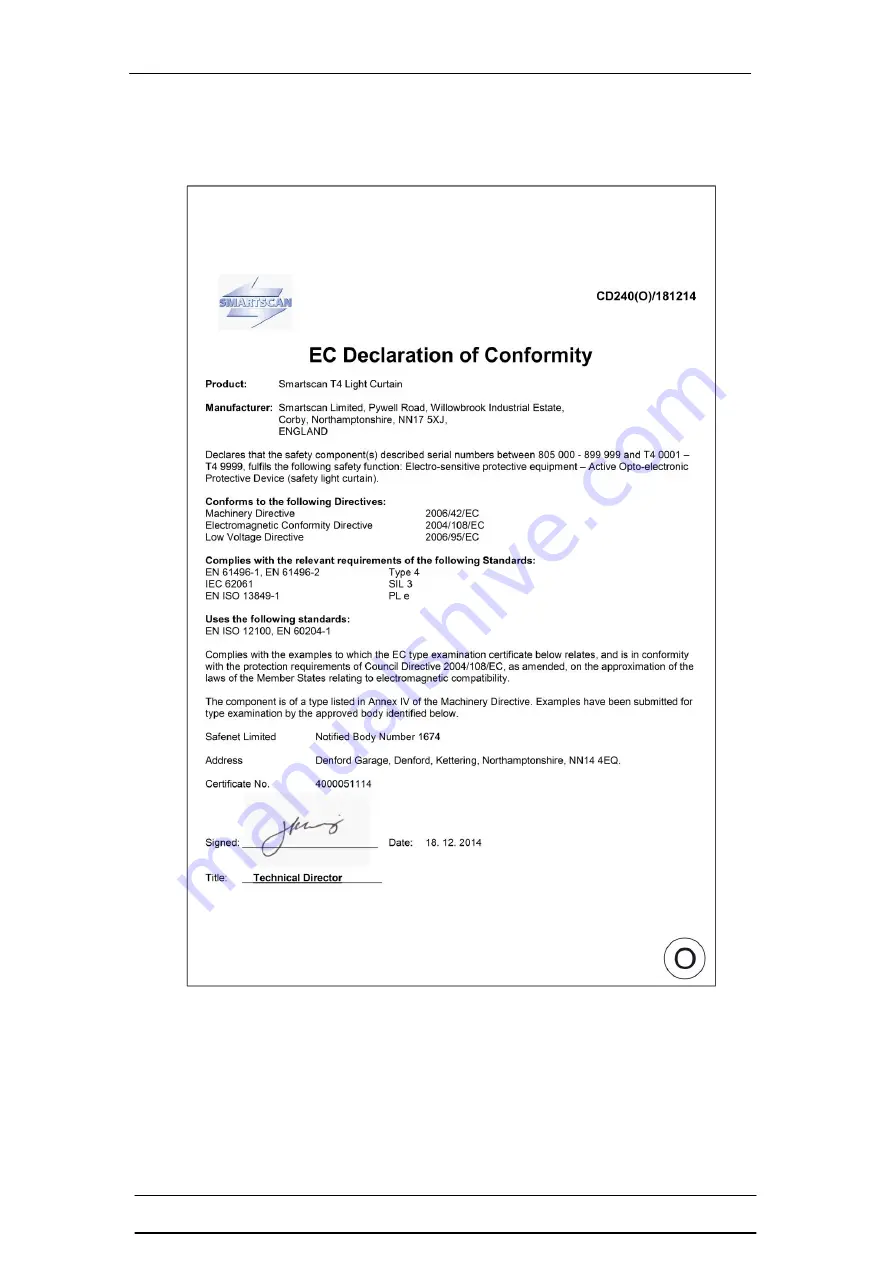 SMARTSCAN 053B101 Installation Manual Download Page 40