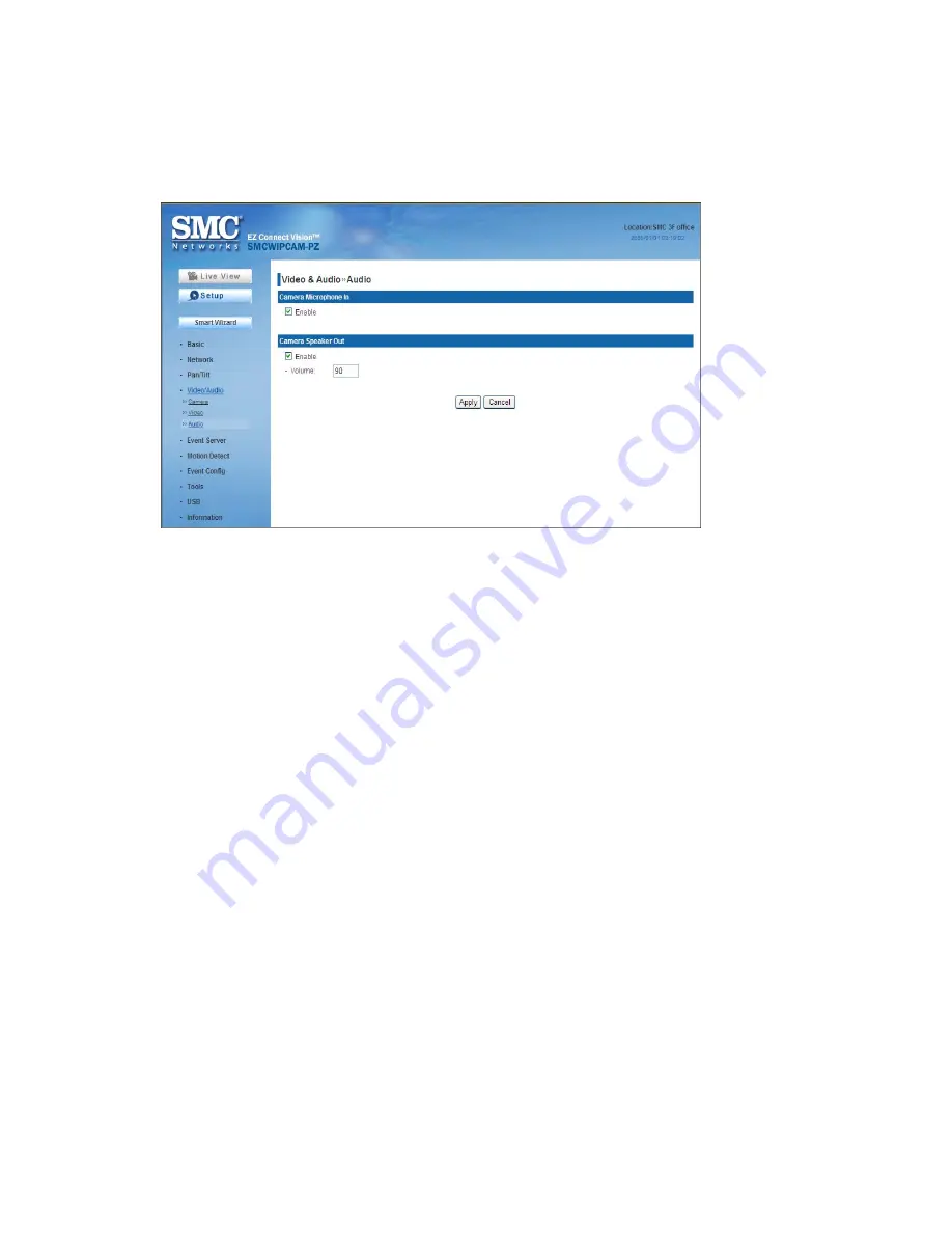 SMC Networks EZ Connect Vision SMCWIPCAM-PZ Manual Download Page 41