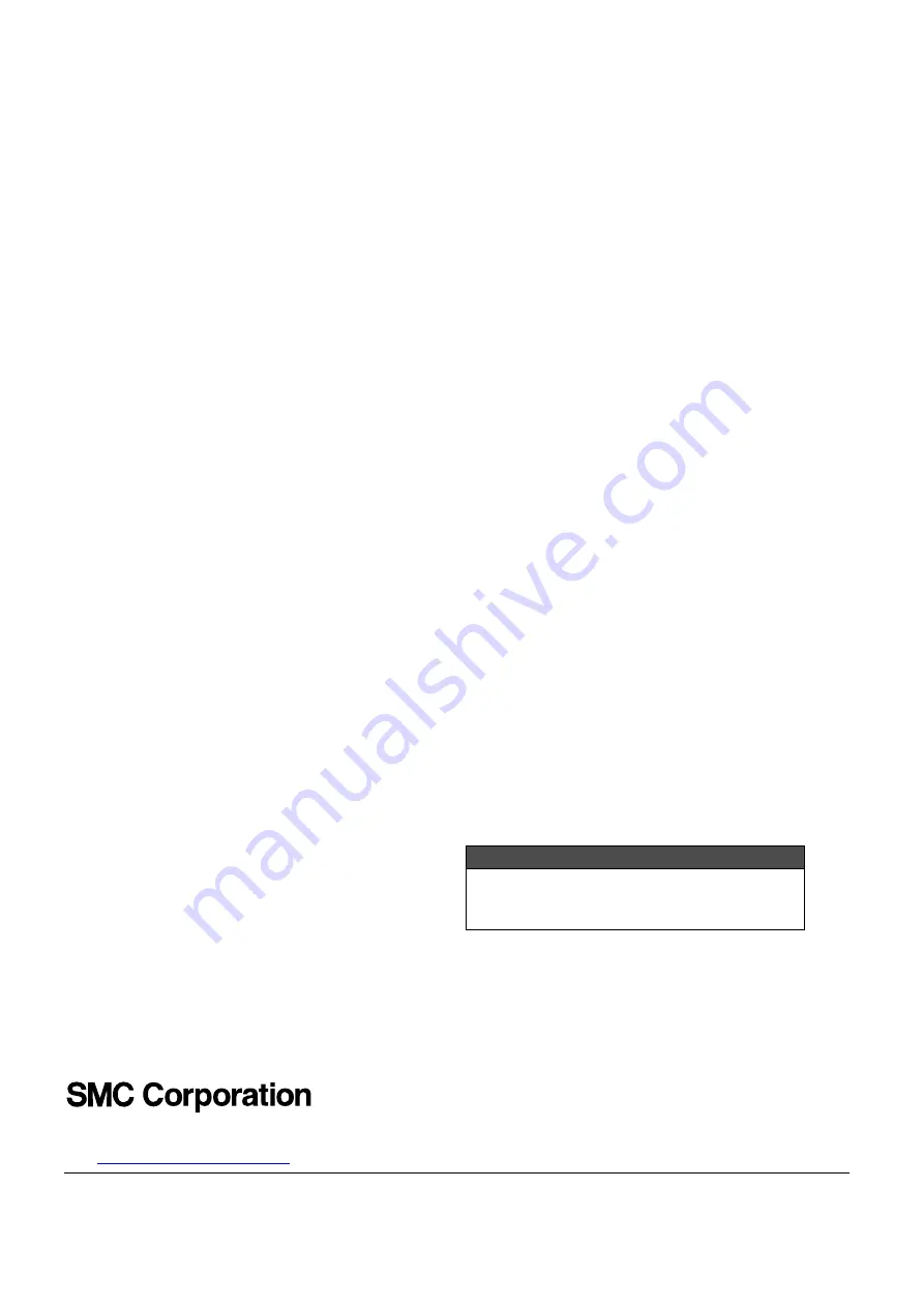 SMC Networks FGH Series Operation Manual Download Page 12