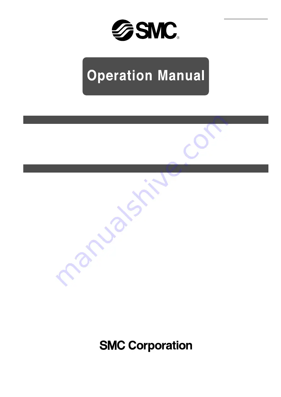 SMC Networks ZK2 Series Operation Manual Download Page 1