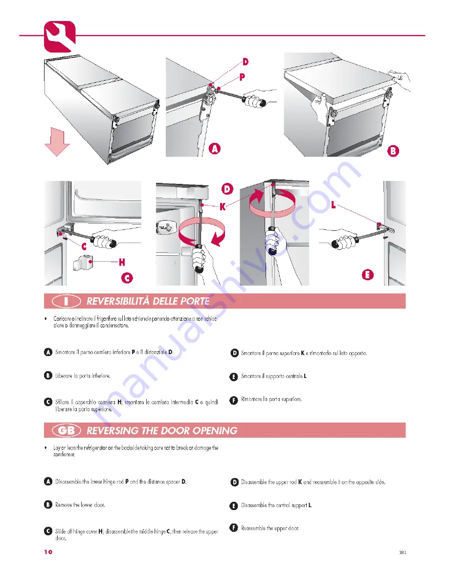 Smeg APCR305 Instructions For Installation, Use And Maintenance Manual Download Page 10