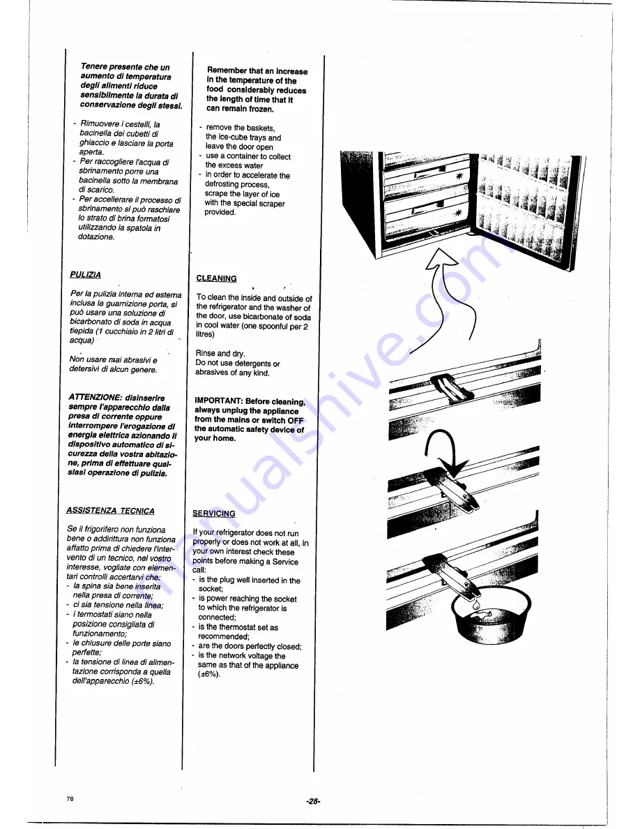 Smeg CR306SE Instructions For Installation, Use And Maintenance Manual Download Page 28