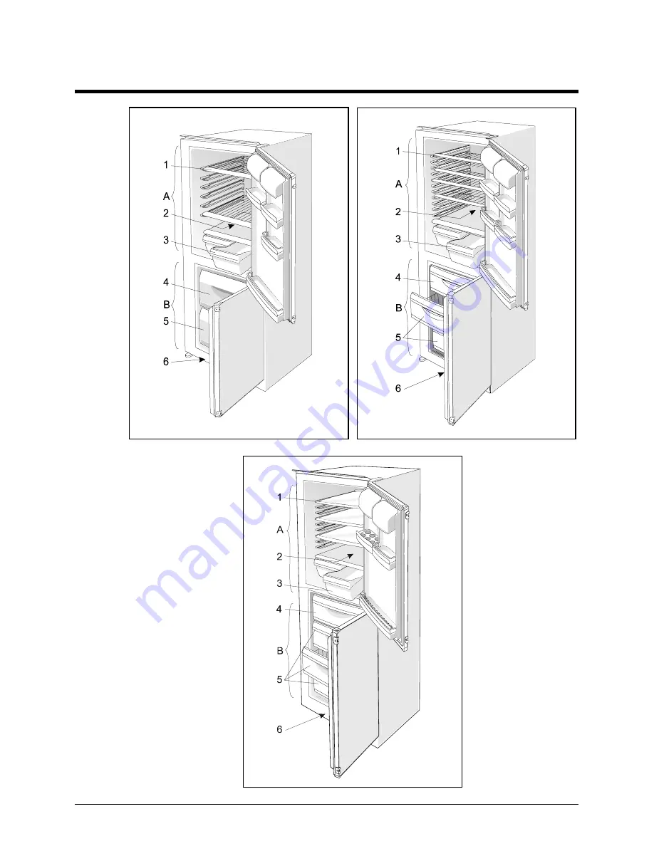 Smeg Integrated Refrigerator with Freezer CR320ASX Instructions For Use Manual Download Page 6