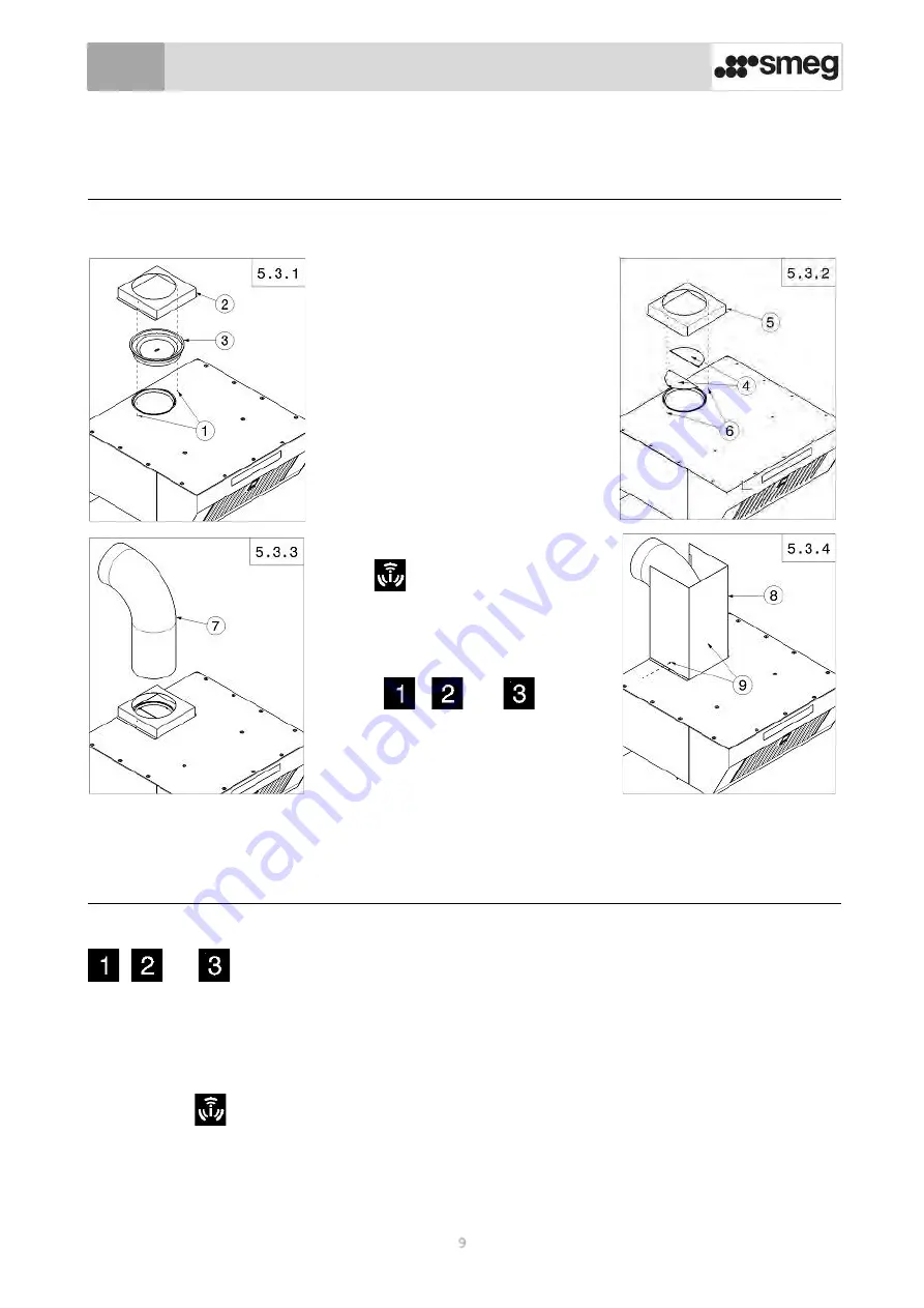 Smeg K43X Instruction Booklet Download Page 9