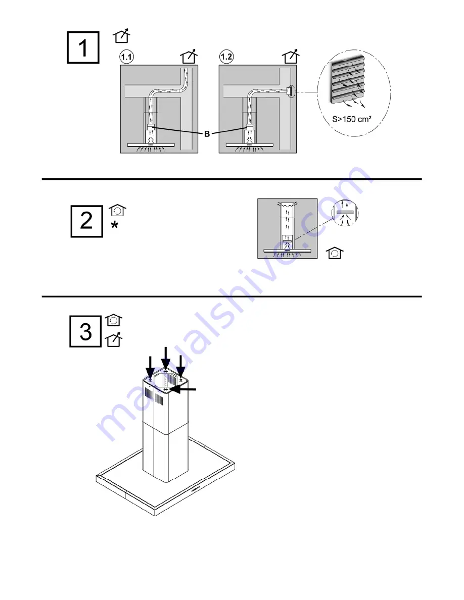 Smeg KI90C Instruction On Mounting And Use Manual Download Page 2