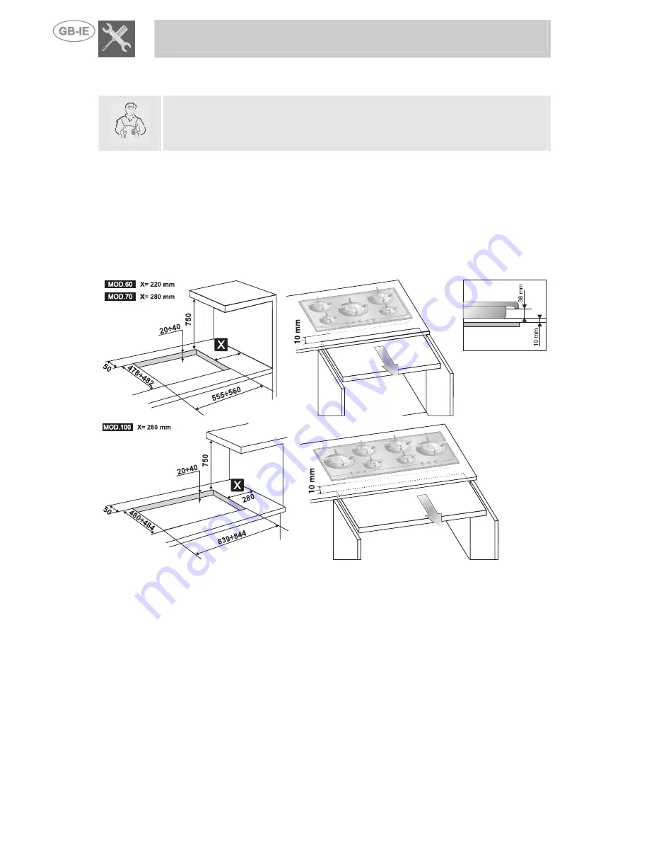 Smeg P705VT Instruction Manual Download Page 3