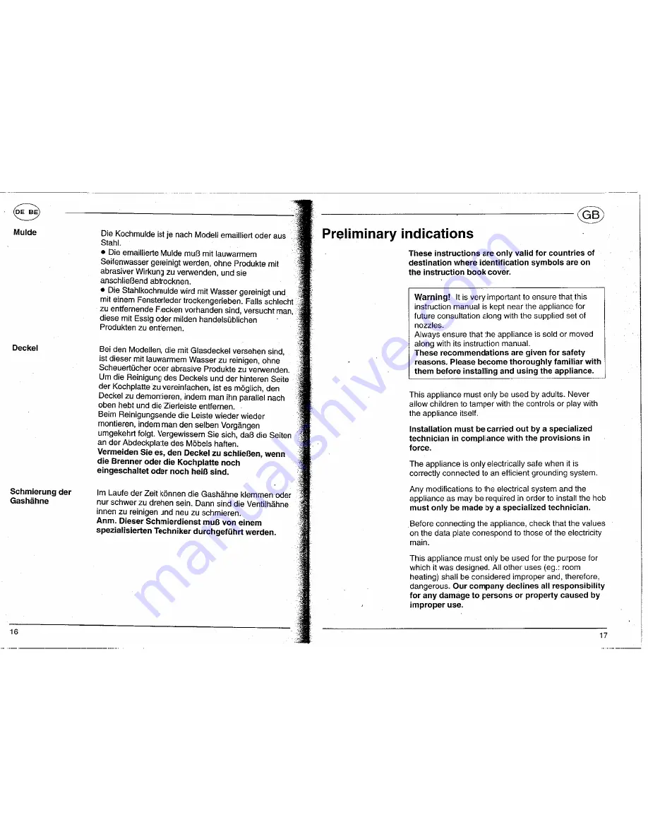 Smeg PC705V341 Instructions For Use Manual Download Page 2