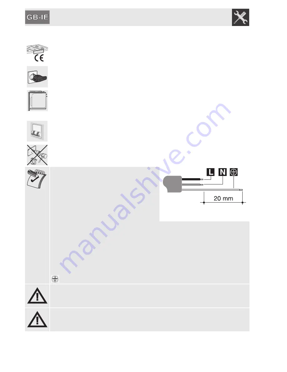 Smeg PGF31G-1 Manual Download Page 20