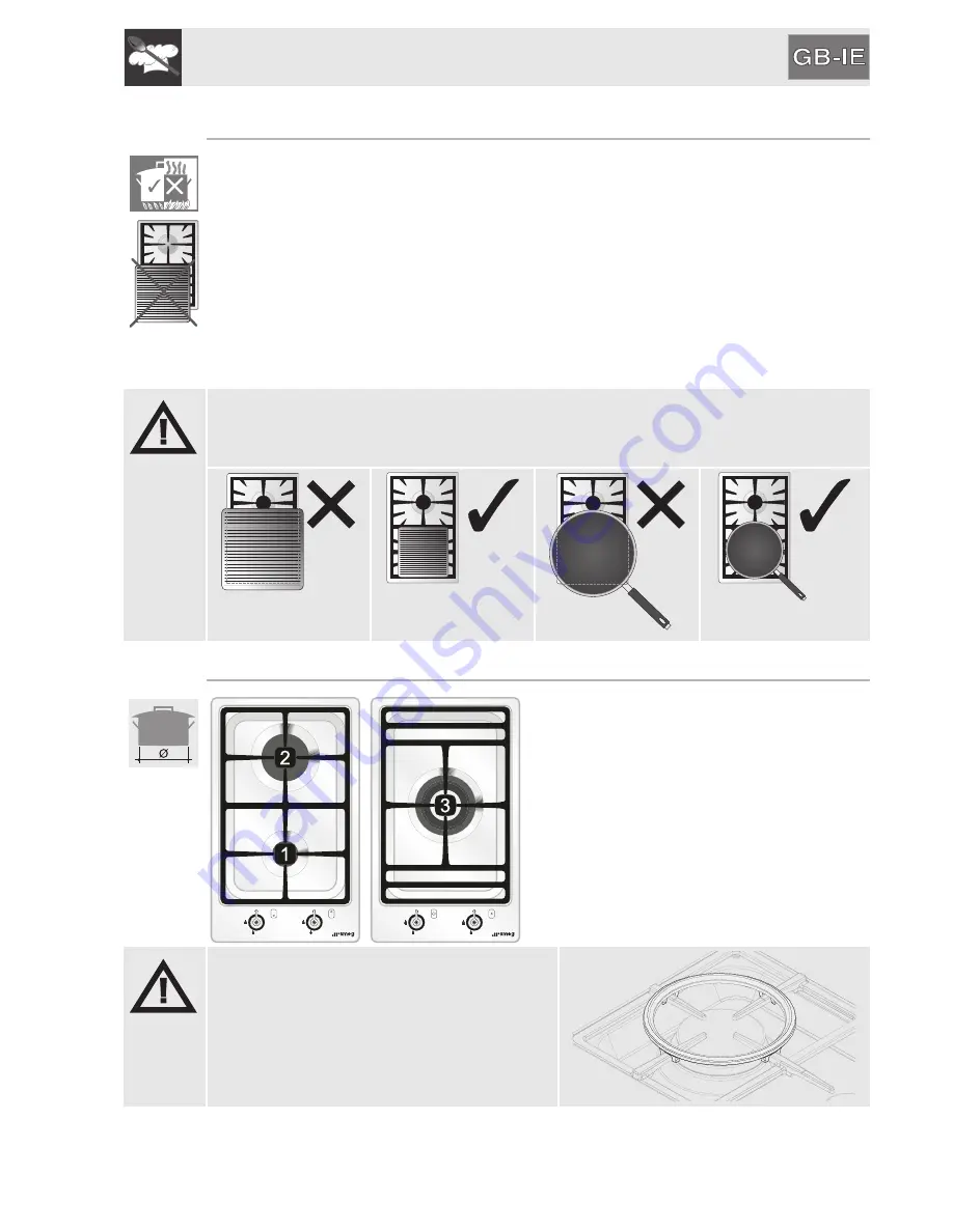 Smeg PGF31GBE1 Manual Download Page 9