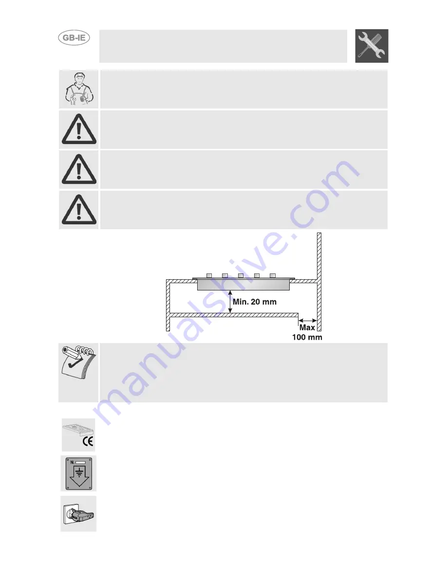 Smeg PS906 Instructions For Installation And Use Manual Download Page 13