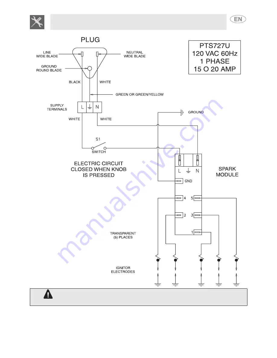 Smeg PTS605 Installation Instructions Manual Download Page 13