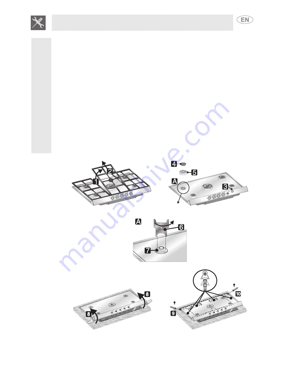 Smeg PTS605BU3 Instruction Manual Download Page 3