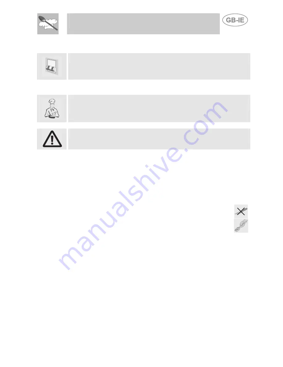 Smeg S60GHS Instructions For Use Manual Download Page 17