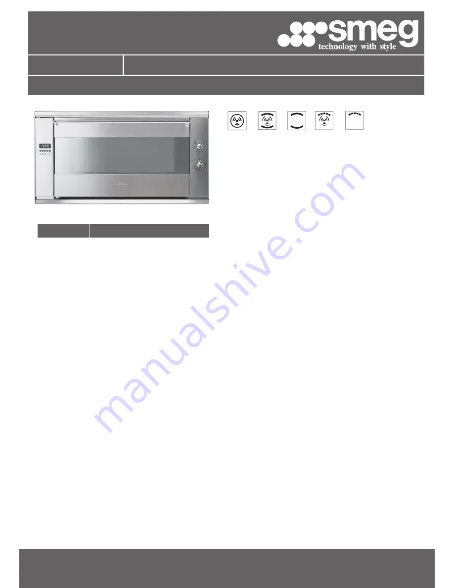 Smeg SA990XR-8 Скачать руководство пользователя страница 1