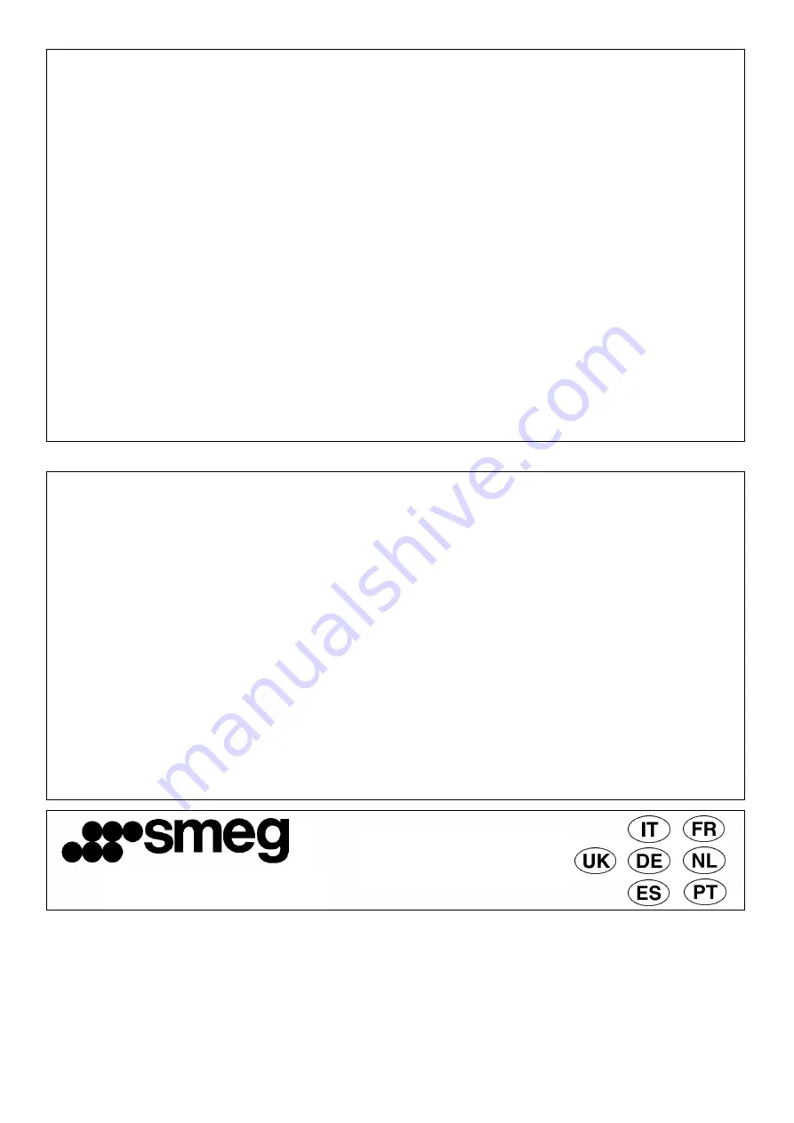 Smeg SE435S Instructions Manual Download Page 1