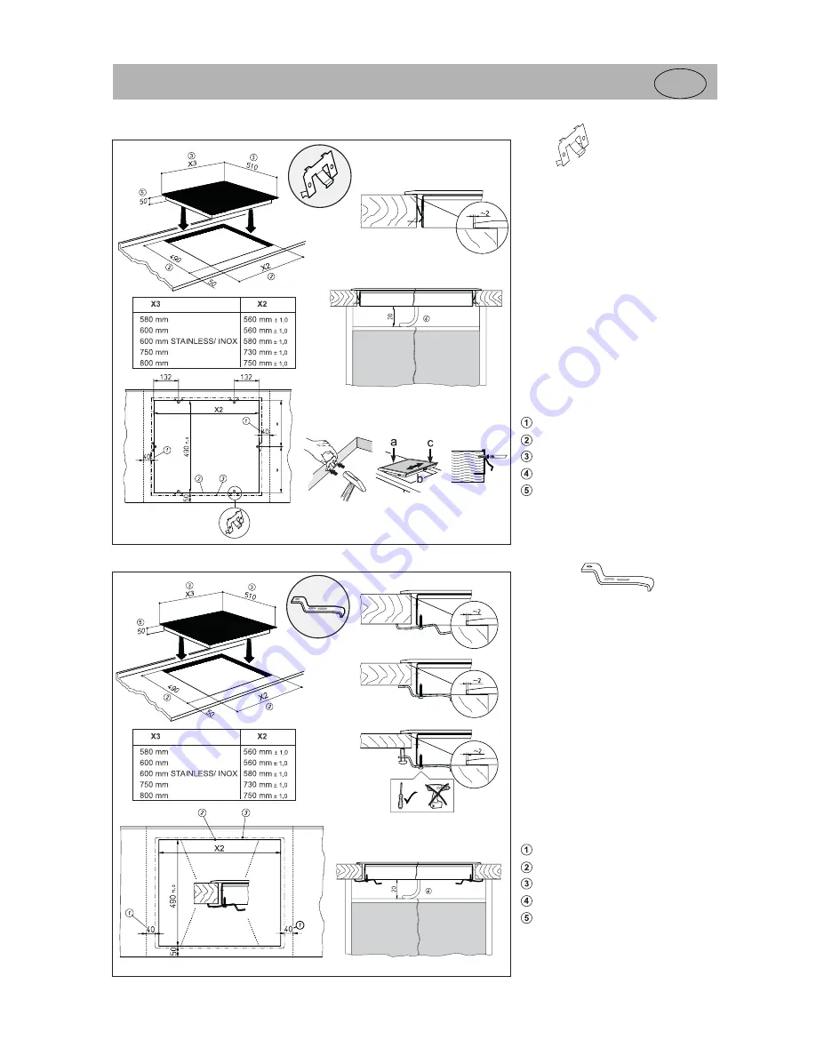 Smeg SE640ID (Portuguese) Instructions For Fitting And Use Download Page 13