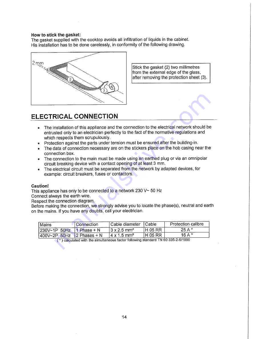 Smeg SIHP2100HP Installation And Operating Instructions Manual Download Page 13