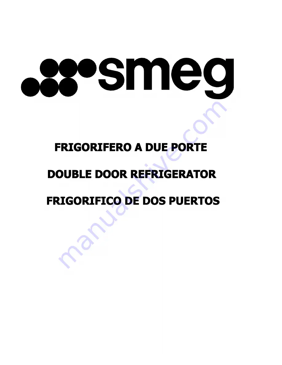 Smeg WD315A Manual Download Page 1