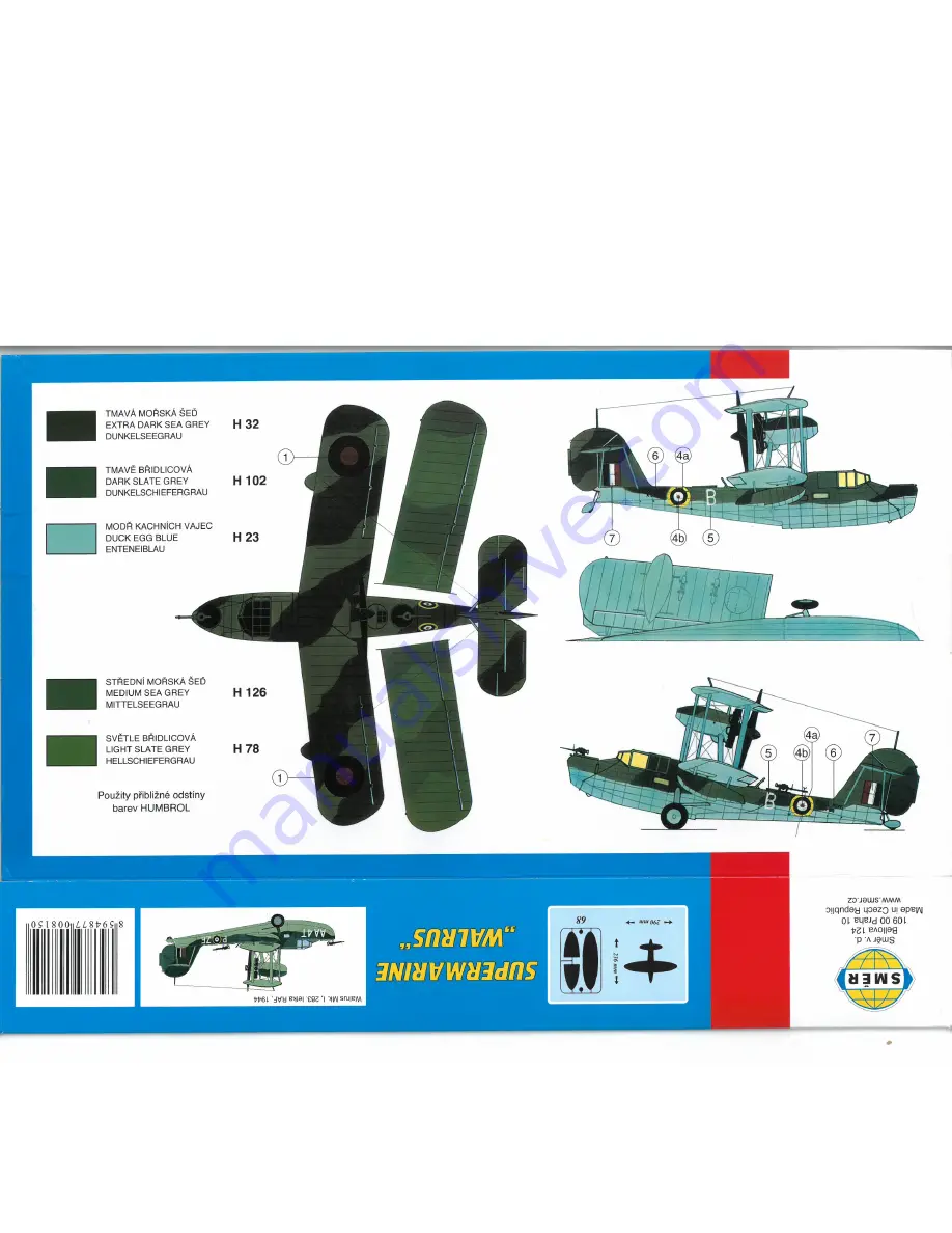 SMER Supermarine Walrus 0815 Скачать руководство пользователя страница 8