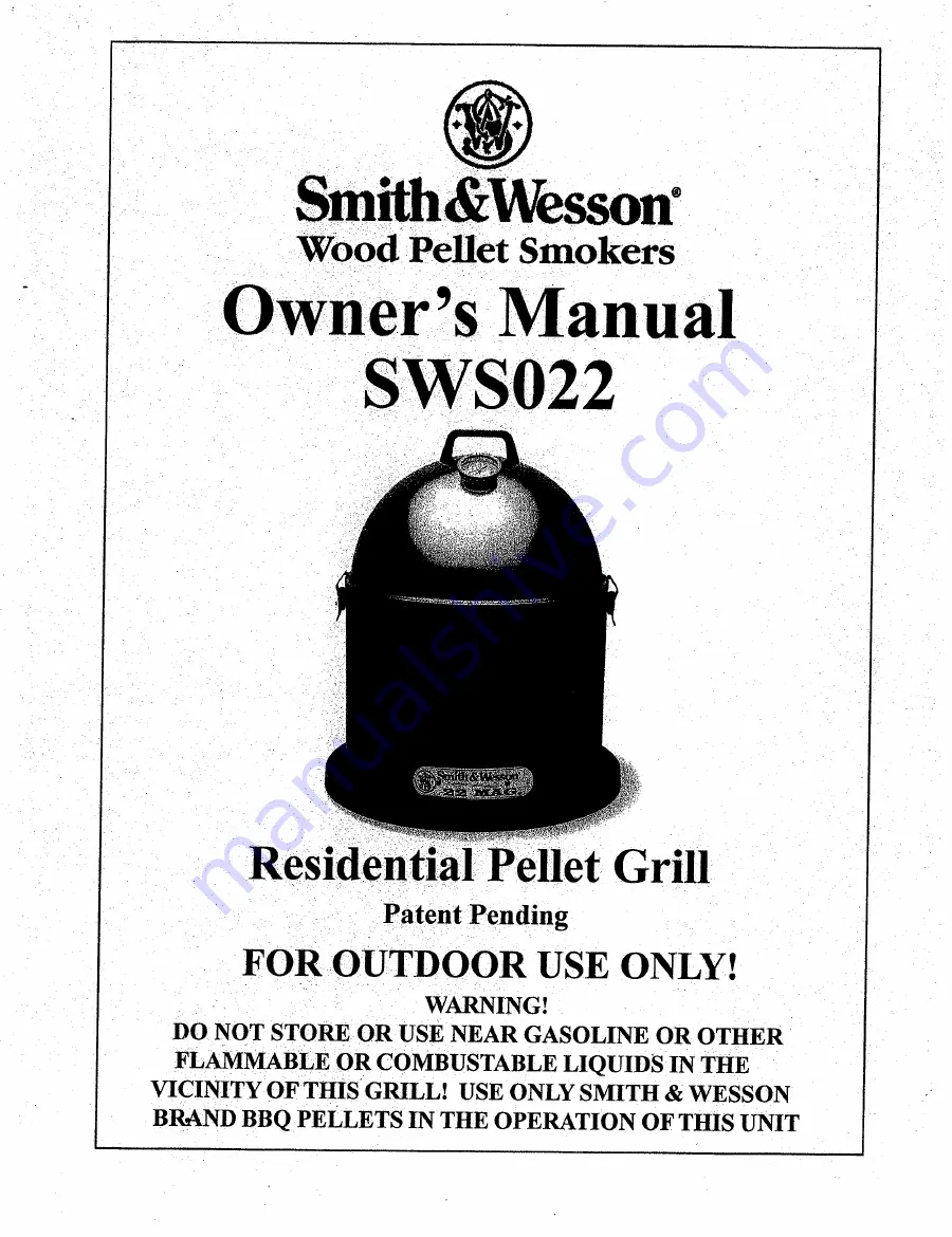 Smith & Wesson SWS022 Owner'S Manual Download Page 1