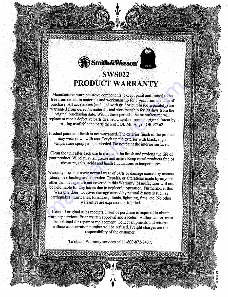 Smith & Wesson SWS022 Owner'S Manual Download Page 10