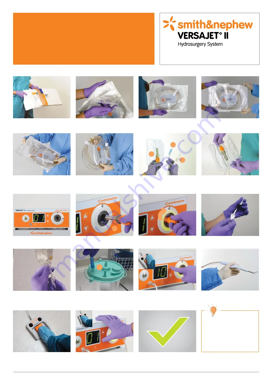 smith&nephew VERSAJET II Quick Setup Manual Download Page 1