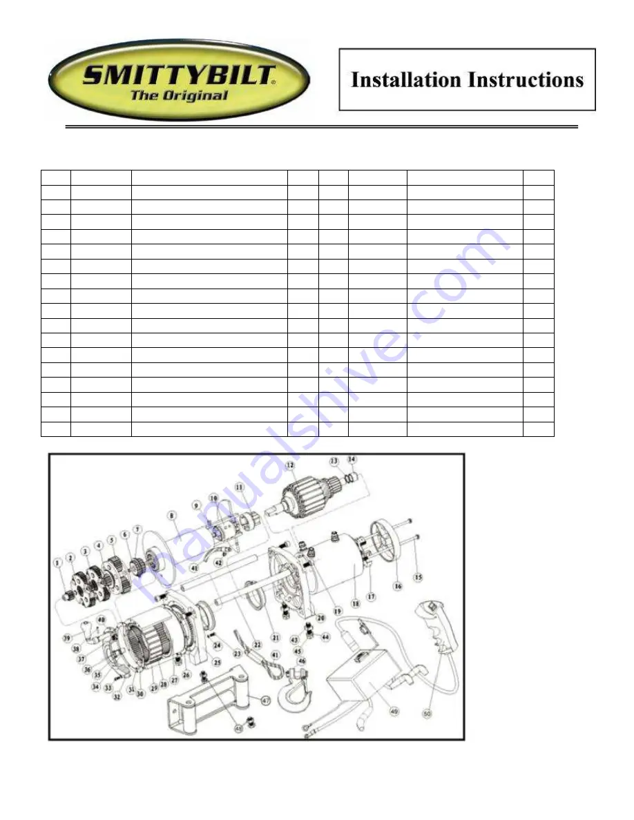 Smittybilt XRC10 Installation Instructions Manual Download Page 9