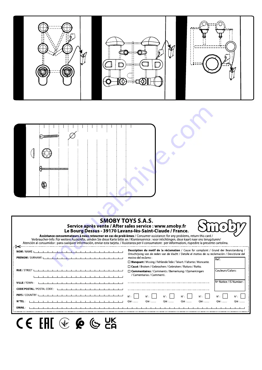 Smoby 720304 Assembly Instructions Manual Download Page 2