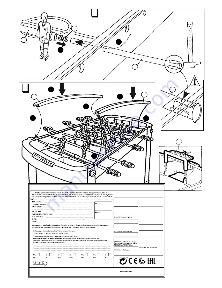 Smoby BBF Challenger Quick Start Manual Download Page 3