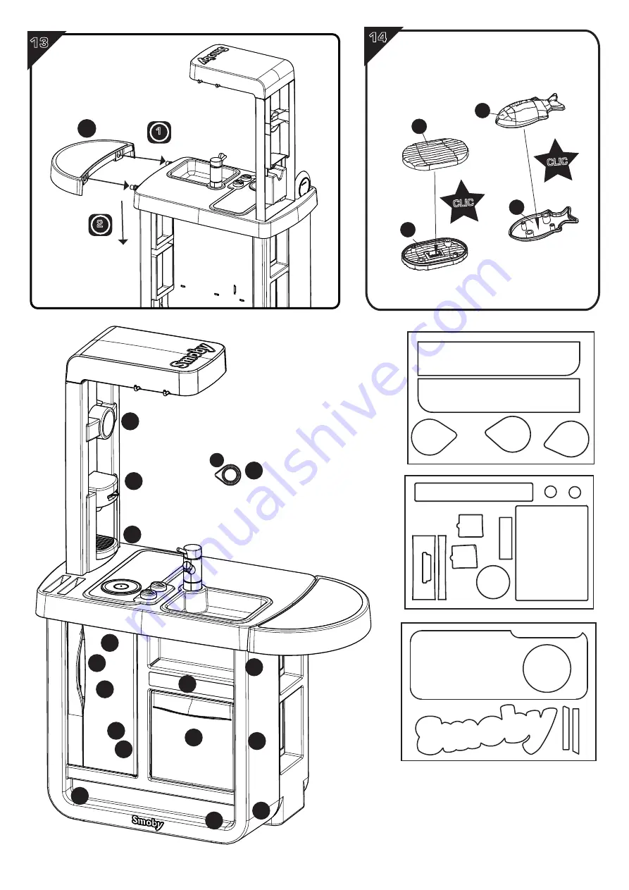 Smoby CHERRY KITCHEN 310909 Manual Download Page 7