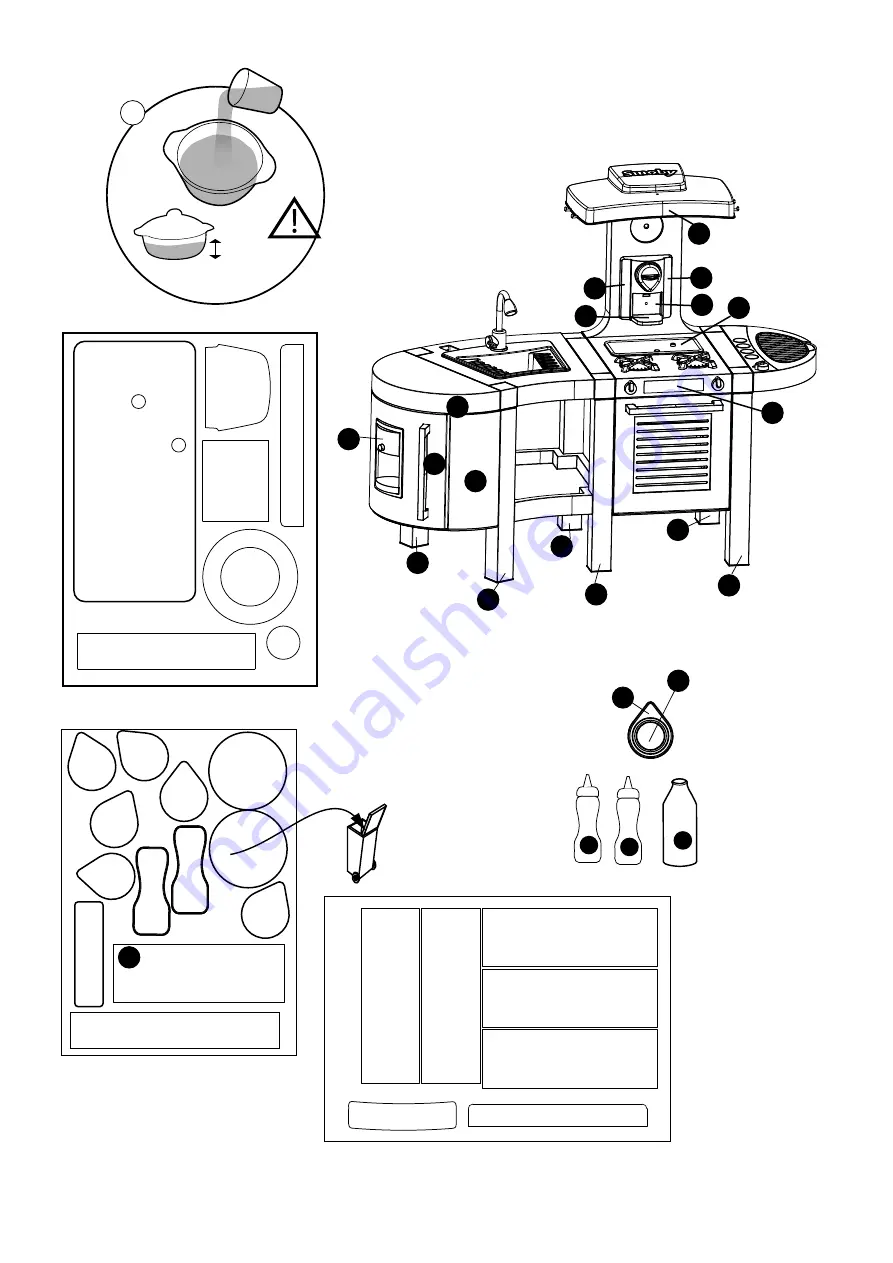 Smoby cuisine French Touch bubble Manual Download Page 13