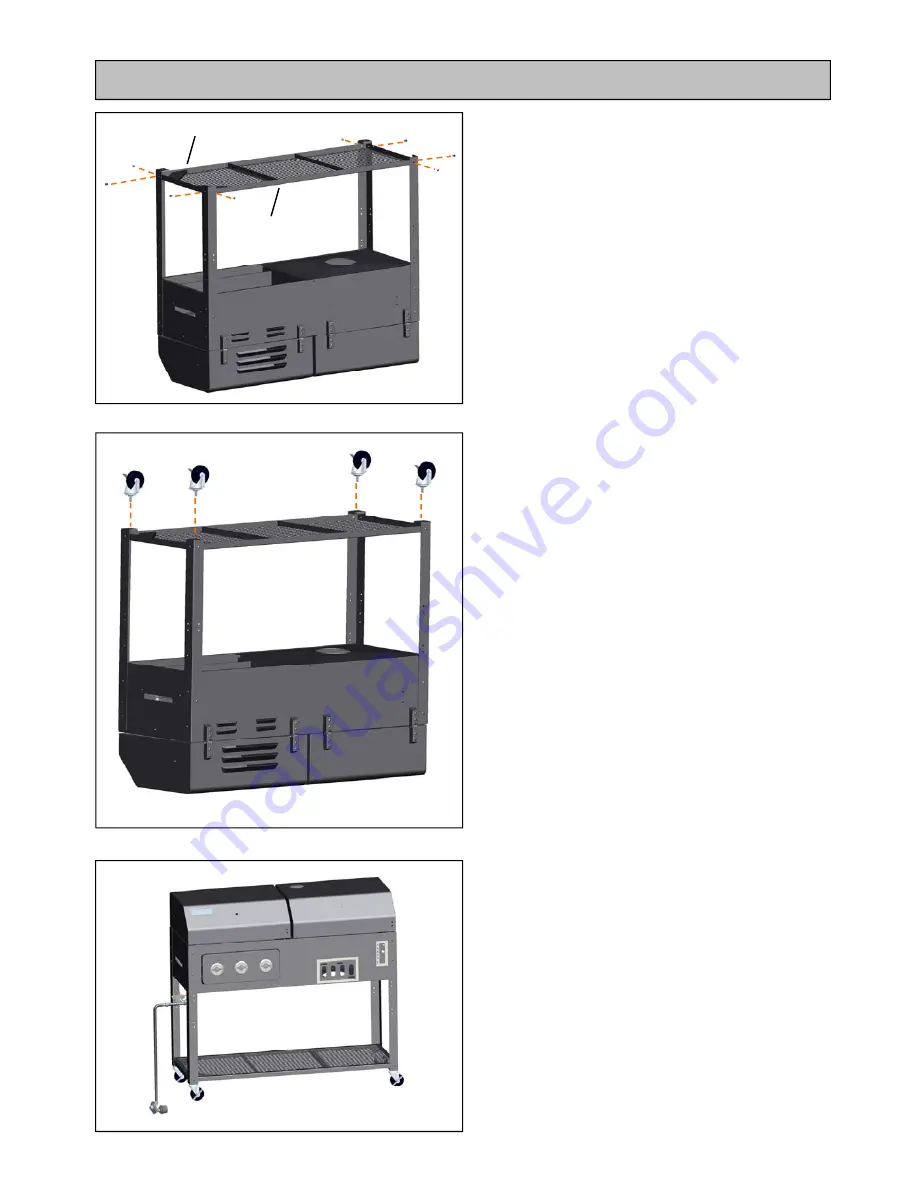 Smoke hollow 7000CGS Assembly & Operation Download Page 9