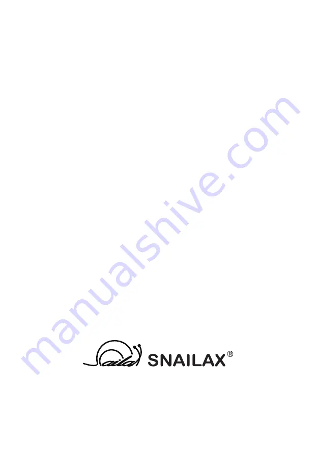 Snailax SL-262P Use & Care Manual Download Page 8