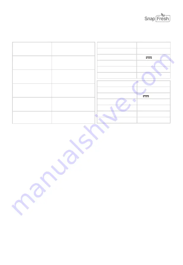 Snap Fresh BBT-ZE20ST User Manual Download Page 9