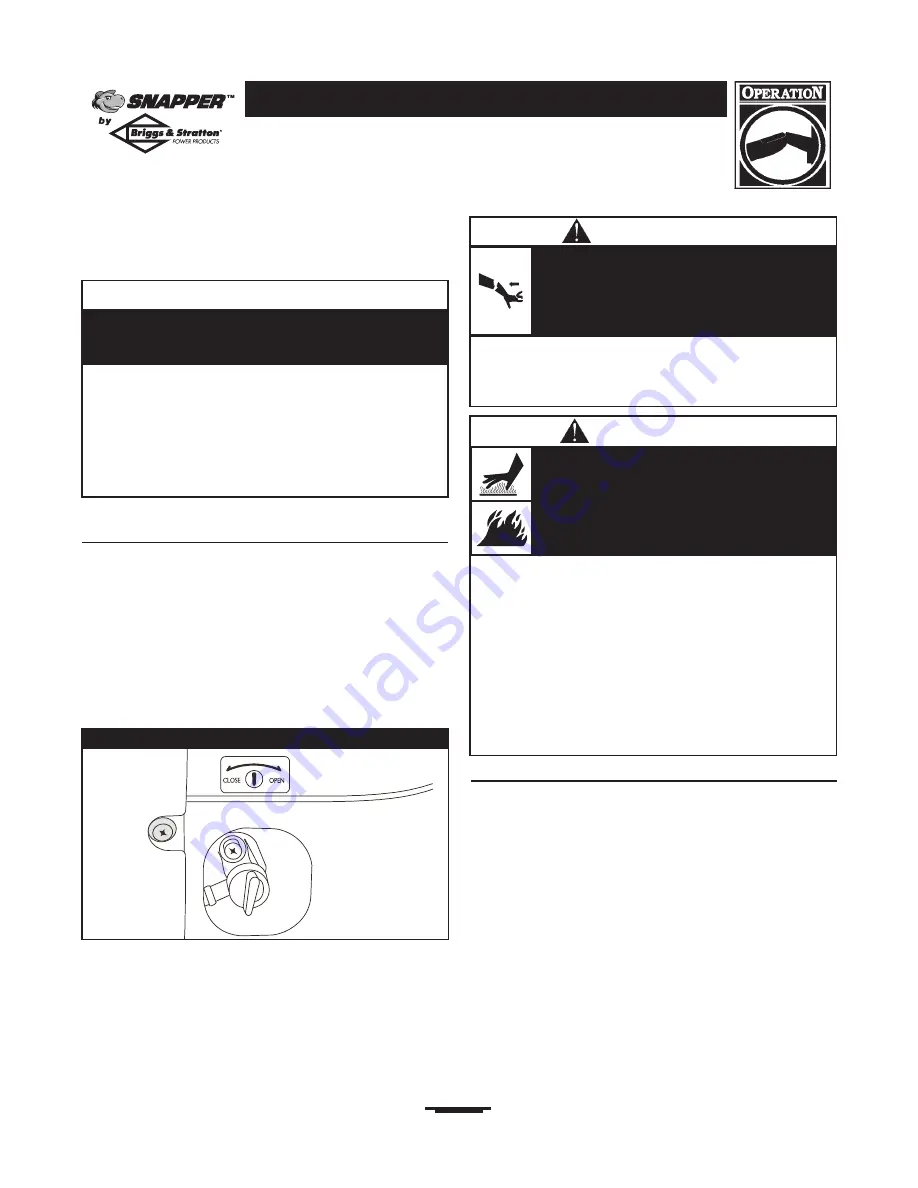 Snapper 01666-0 Owner'S Manual Download Page 8