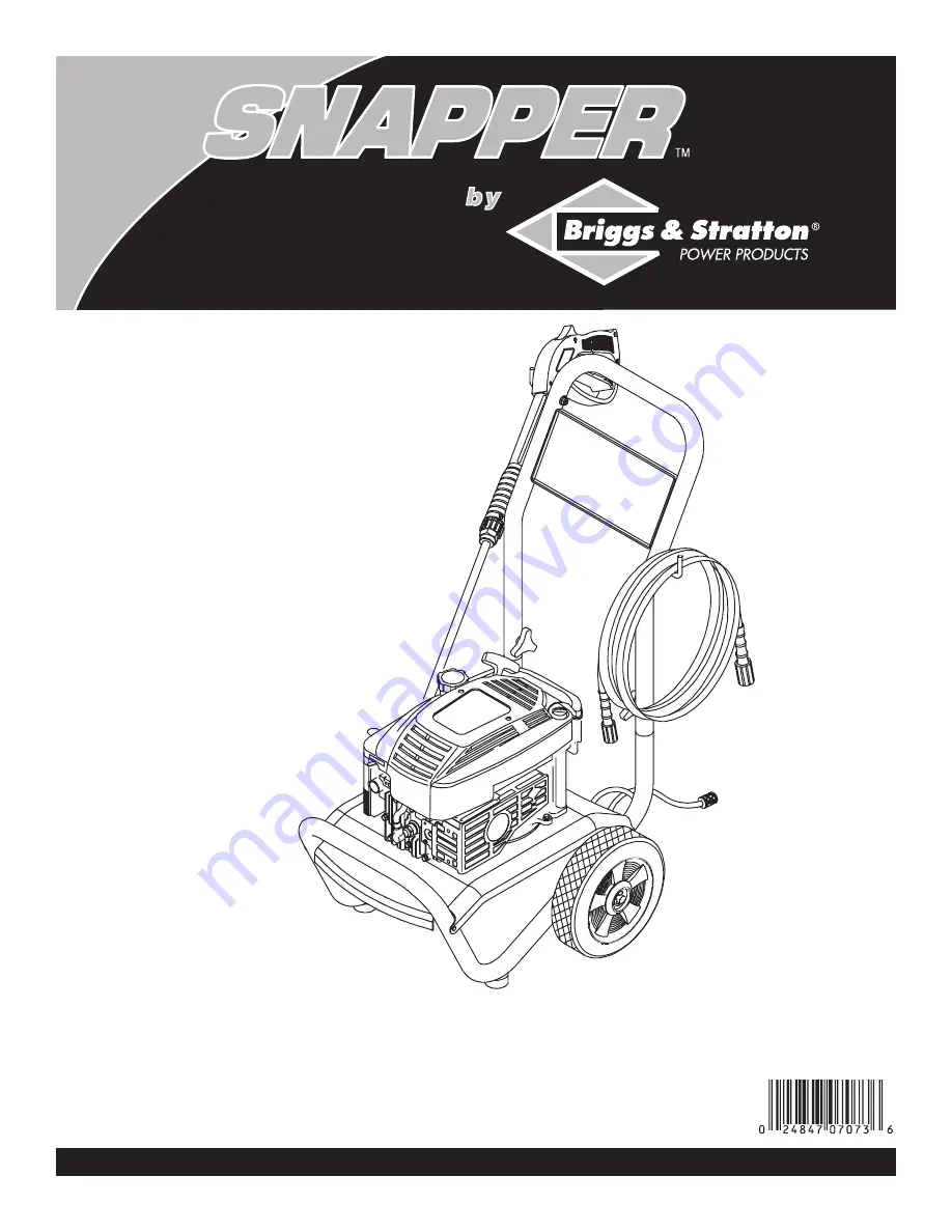 Snapper 1807-1 Скачать руководство пользователя страница 1