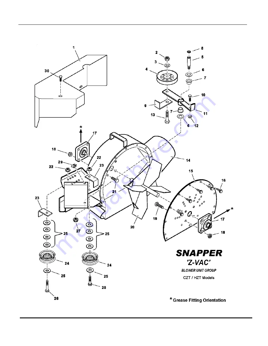 Snapper 7063375 Parts Manual Download Page 4