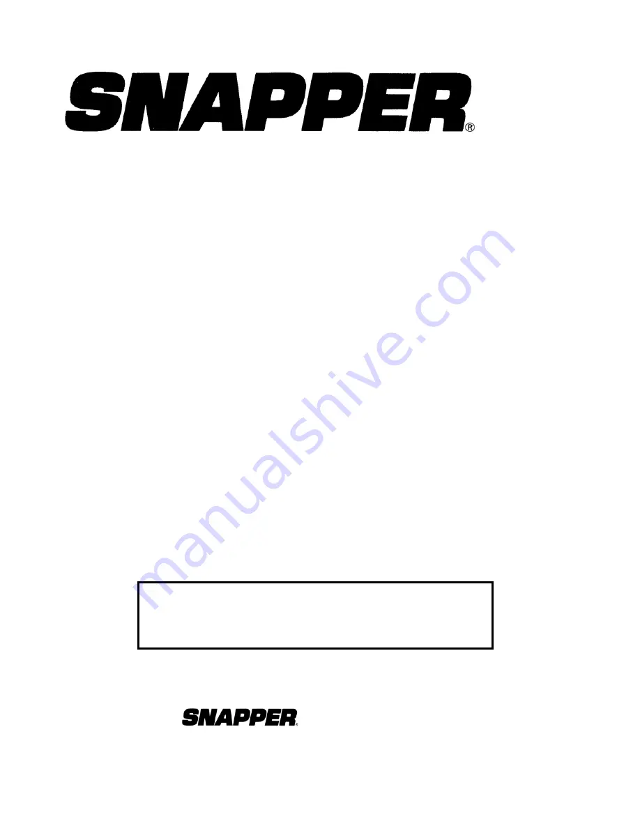 Snapper D20380 Parts Manual Download Page 26