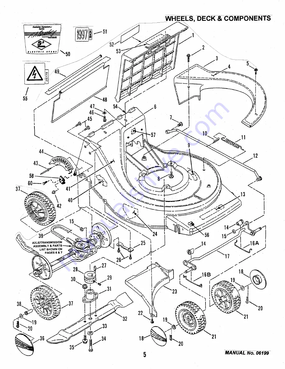 Snapper ELP21500VE Скачать руководство пользователя страница 5