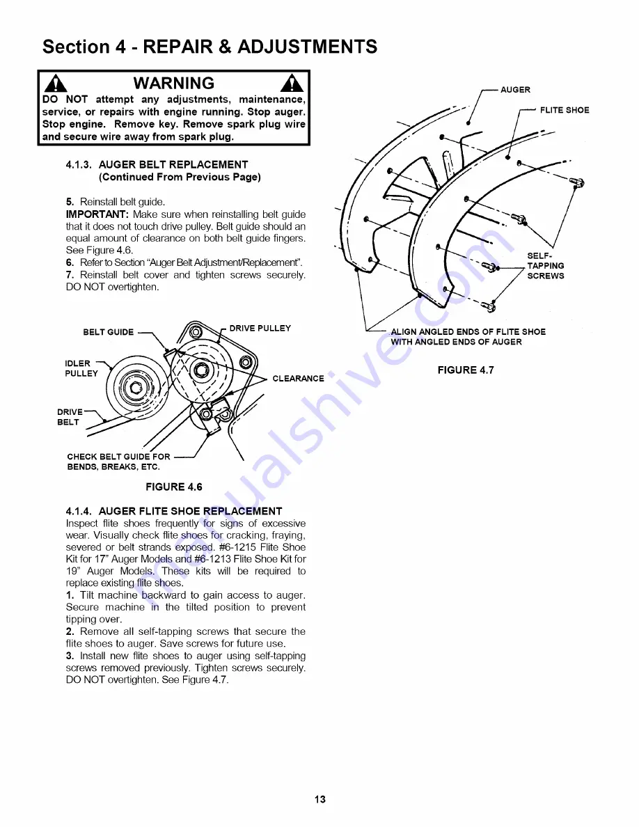 Snapper LE3170R, LE3190R, LE3190E Safety Instructions & Operator'S Manual Download Page 30