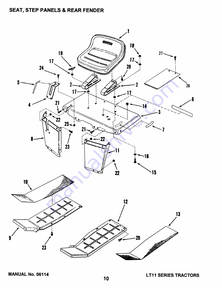 Snapper LT11 SERIES Parts Manual Download Page 10