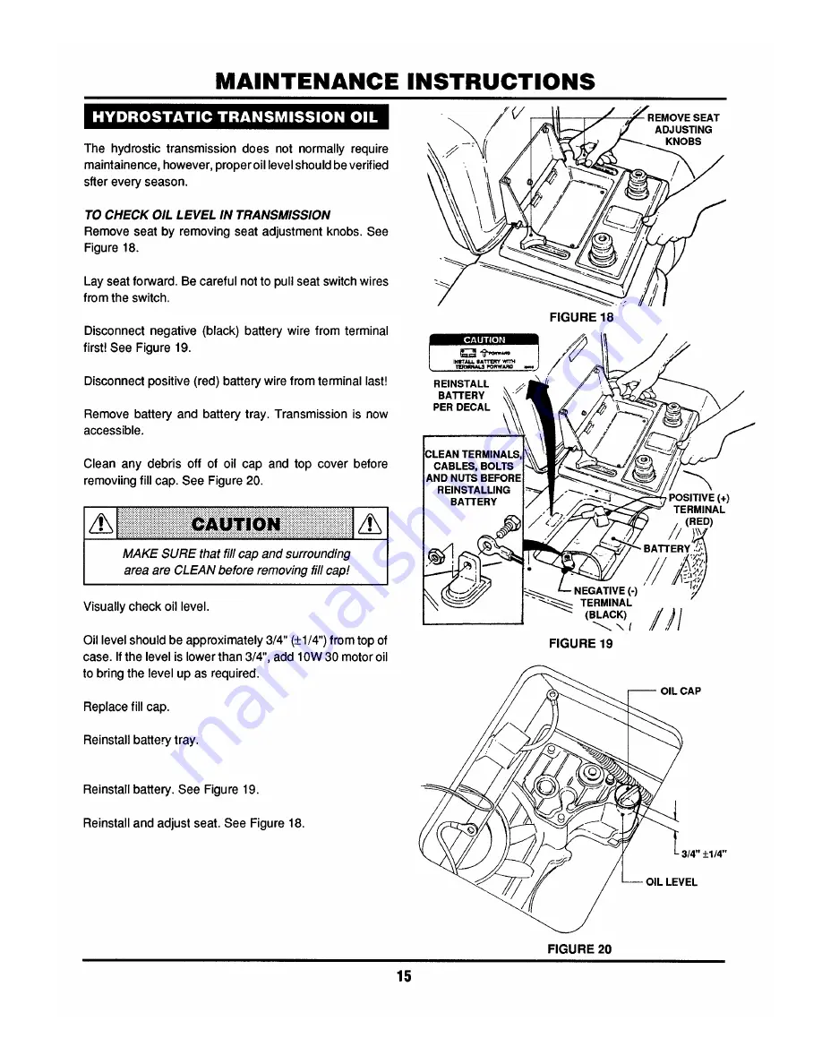 Snapper LT120G30BB Safety Instructions & Operator'S Manual Download Page 15